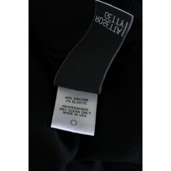 Rosetta Getty Size S Jersey Wide Flare Leg Pants Pull On Black Stretch - Picture 11 of 11